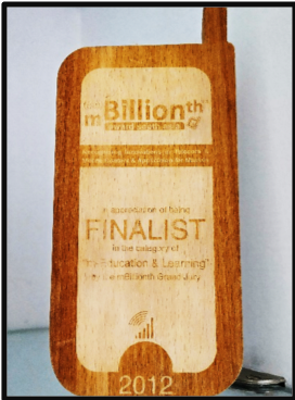 "M-Billionth Award for Mobile Learning Finalist" 2012