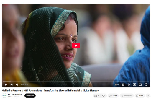 Mahindra Finance & NIIT Foundation’s | Transforming Lives with Financial & Digital Literacy