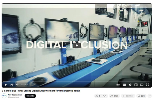 E-School Bus Pune: Driving Digital Empowerment for Underserved Youth